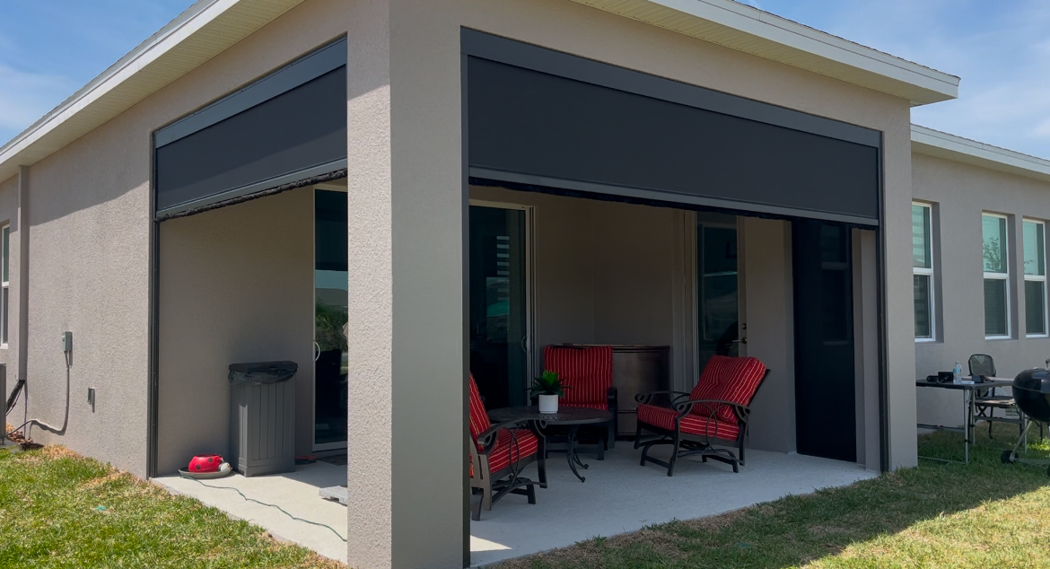 Exterior Motorized Shades